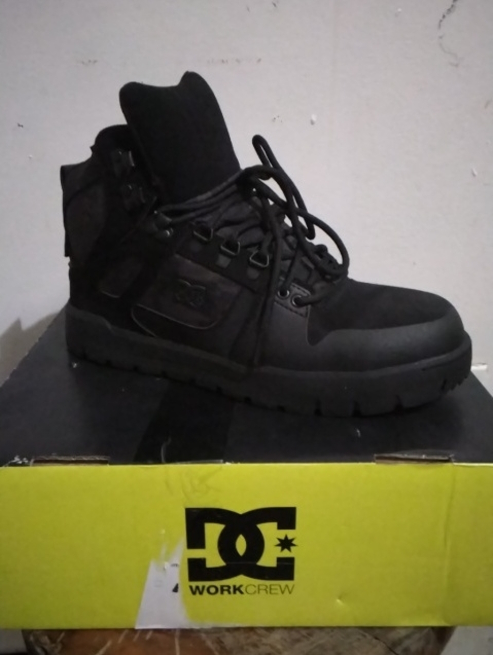 DC Men's Black Lace-Up Tactical Work Boots/Sneakers